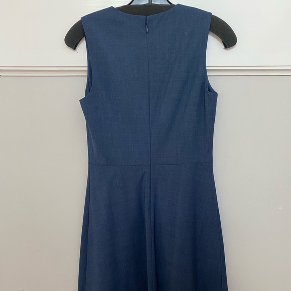 Theory Italian Stretch Wool Split Front Dress - Picture 2 of 5